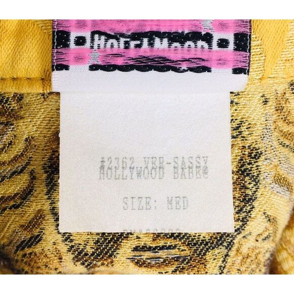 Vintage 90s Hollywood Babe Gold Medusa Faces Medallion Skirt Set Pageant Wear - Picture 8 of 9